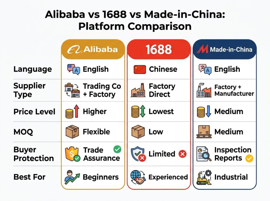 platform comparison table
