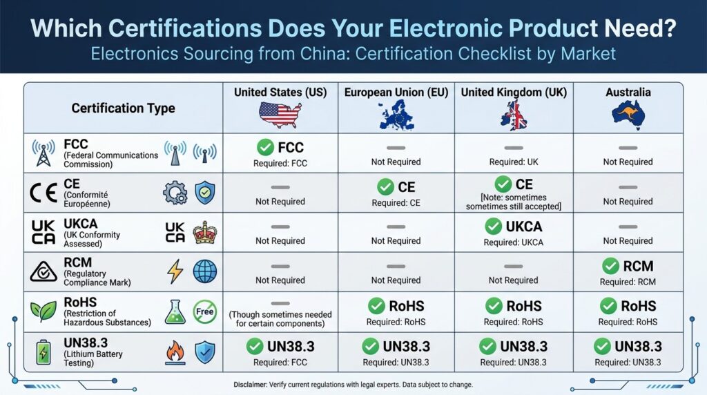 electronics certification checklist
