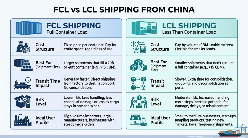 fcl vs lcl comparison