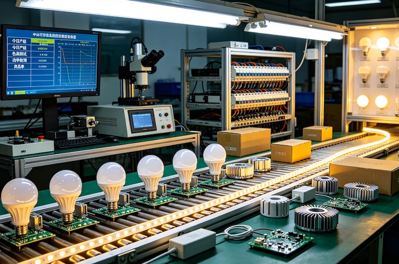 LED bulbs strips production