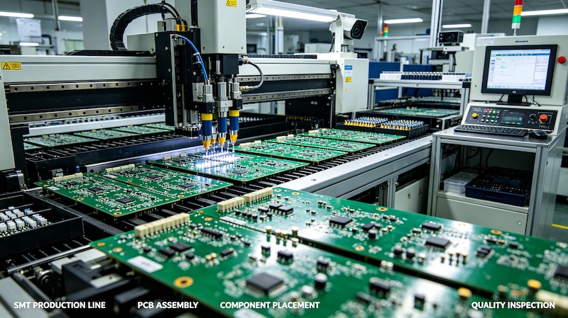 PCB board close-up