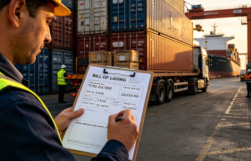 bill of lading document close-up (3)