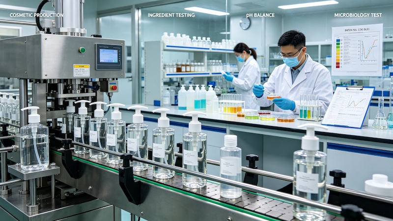 cosmetics bottle production line