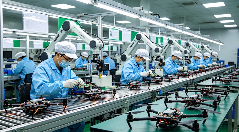 drone factory assembly line china (3)