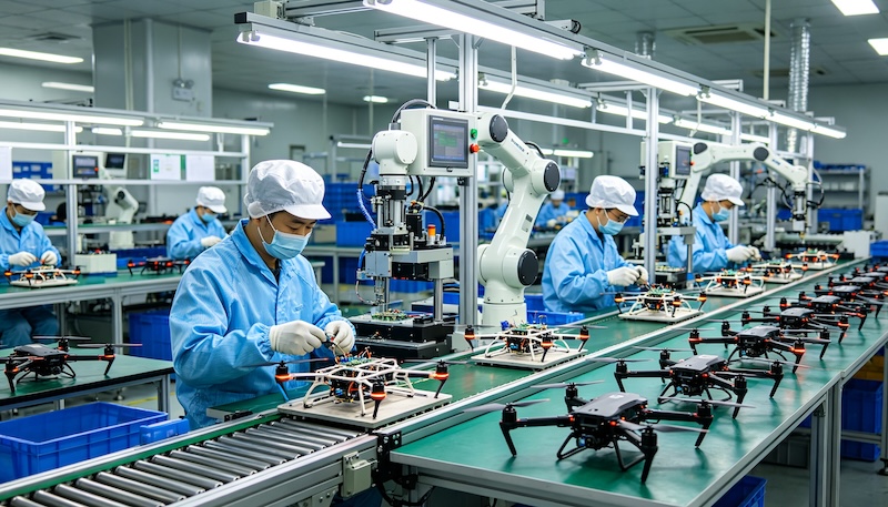drone factory assembly line china (4)