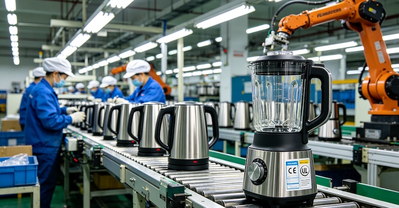 small kitchen appliance factory assembly line (2)