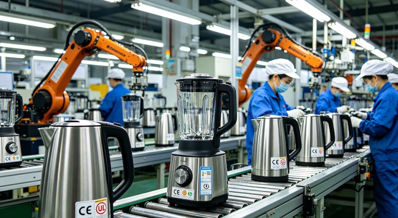 small kitchen appliance factory assembly line (3)