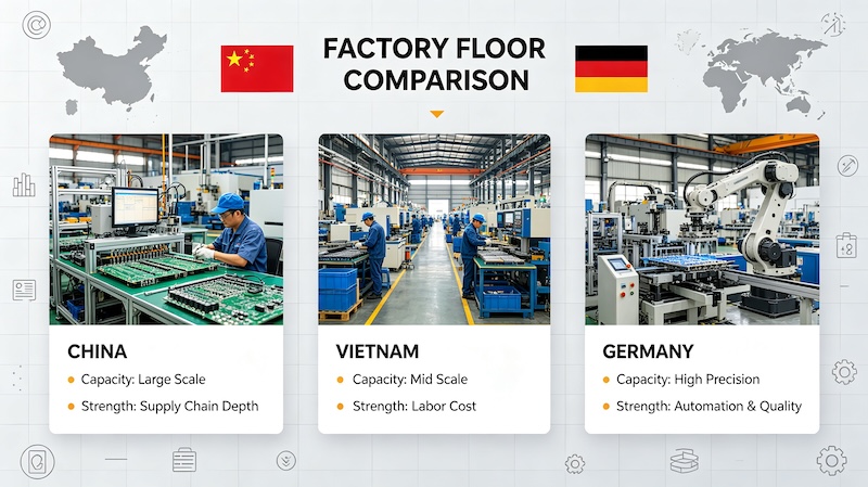 three countries flags